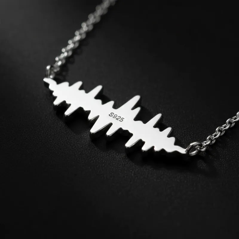 Soundwave Custom Necklace (Sterling Silver)