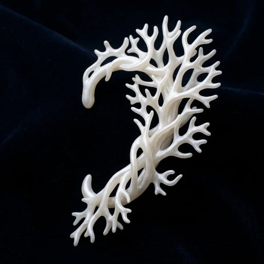 Biomimicry "Algorithm-Grown" Ear Cuff